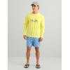 image:imageHUK Mens Pursuit Vented Long Sleeve 30 UPF Fishing ShirtVintage Chartreuse