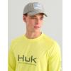 image:imageHUK Mens Pursuit Vented Long Sleeve 30 UPF Fishing ShirtVintage Chartreuse