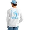 image:imageHUK Mens Drift Printed Long Sleeve Performance TeeWhite