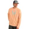image:imageHUK Mens Icon Crew LongSleeve Performance Fishing ShirtCoral Reef