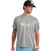 image:imageHUK Mens Pursuit Short Sleeve Performance Shirt  Sun ProtectionSharkskin