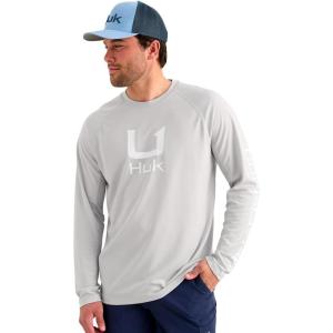 image:imageHUK Mens Icon Crew LongSleeve Performance Fishing ShirtSeagull