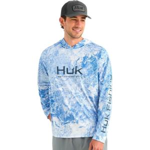 image:imageHUK Mens Pursuit Pattern Crew Long Sleeve Performance ShirtRegatta