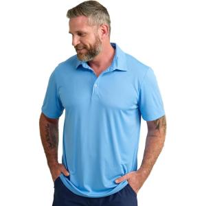 image:imageHUK Mens Pursuit Performance Short Sleeve Polo ShirtMarolina Blue