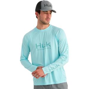 image:imageHUK Mens Pursuit Vented Long Sleeve 30 UPF Fishing ShirtCaicos