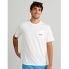 image:imageHUK Mens Kc Scott Original Fishing Artwork Graphic Pocket Tee Shirts Short Sleeve Casual TShirts Soft Cotton BlendKc Plaque  White