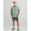 image:imageHUK Mens Tide Point Kc Scott Original Artwork Short Sleeve Shirt Fishing Button DownHeron Blue