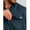 image:imageHUK Mens Tide Point Kc Scott Original Artwork Short Sleeve Shirt Fishing Button DownSea Storm