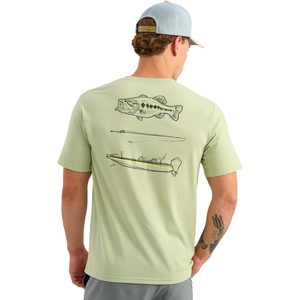 image:imageHUK Mens Kc Scott Original Fishing Artwork Graphic Pocket Tee Shirts Short Sleeve Casual TShirts Soft Cotton BlendTools  Spanish Moss