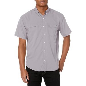 image:imageHUK Mens Tide Point Kc Scott Original Artwork Short Sleeve Shirt Fishing Button DownOyster