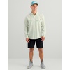 image:imageHUK Mens Tide Point Solid Long Sleeve Shirt ButtonPale Algae