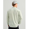 image:imageHUK Mens Tide Point Solid Long Sleeve Shirt ButtonPale Algae