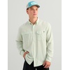 image:imageHUK Mens Tide Point Solid Long Sleeve Shirt ButtonPale Algae