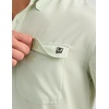 image:imageHUK Mens Tide Point Solid Long Sleeve Shirt ButtonPale Algae
