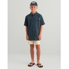 image:imageHUK UnisexChild Tide Point Short Sleeve Shirt Fishing Button Down for KidsSea Storm
