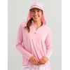 image:imageHUK Womens Icon Hoodie Fishing Shirt with Sun ProtectionOleander