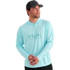 image:imageHUK Mens Pursuit Vented Long Sleeve Hoodie Fishing Shirt with HoodCaicos