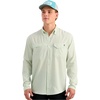 image:imageHUK Mens Tide Point Solid Long Sleeve Shirt ButtonPale Algae