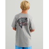 image:imageHUK Kids Kc Scott Fishing Graphic Tee Kids Short Sleeve Performance Blend TShirtKc Americana  Sharkskin Heather