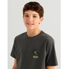 image:imageHUK Kids Short Sleeve Performance Tee Fishing TShirt for KidsBass Hours  Dark Shadow