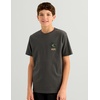 image:imageHUK Kids Short Sleeve Performance Tee Fishing TShirt for KidsBass Hours  Heron Blue