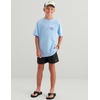 image:imageHUK Kids Short Sleeve Performance Tee Fishing TShirt for KidsFish Adventure  Cerulean
