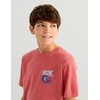 image:imageHUK Kids Short Sleeve Performance Tee Fishing TShirt for KidsFish Adventure  Mineral Red Heather