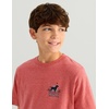 image:imageHUK Kids Short Sleeve Performance Tee Fishing TShirt for KidsMineral Red Heather