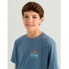 image:imageHUK Kids Short Sleeve Performance Tee Fishing TShirt for KidsPapercut  Stormy Blue
