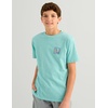 image:imageHUK Kids Short Sleeve Performance Tee Fishing TShirt for KidsRising Huk  Marine Blue Heather