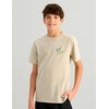 image:imageHUK Kids Short Sleeve Performance Tee Fishing TShirt for KidsRodeo Bass  River Rock Heather