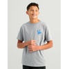 image:imageHUK Kids Short Sleeve Performance Tee Fishing TShirt for KidsRodeo Bass  Sharkskin Heather