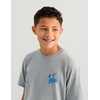 image:imageHUK Kids Short Sleeve Performance Tee Fishing TShirt for KidsRodeo Bass  Sharkskin Heather