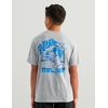 image:imageHUK Kids Short Sleeve Performance Tee Fishing TShirt for KidsRodeo Bass  Sharkskin Heather