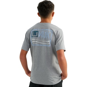 image:imageHUK Kids Short Sleeve Performance Tee Fishing TShirt for KidsBorn Wave  Sharkskin Heather