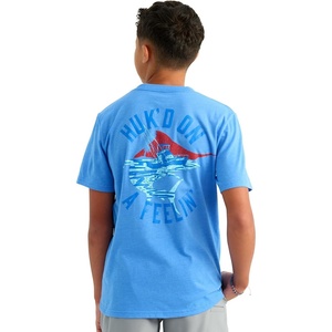 image:imageHUK Kids Short Sleeve Performance Tee Fishing TShirt for KidsHukd on  Regatta Heather