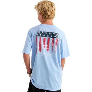 image:imageHUK Kids Short Sleeve Performance Tee Fishing TShirt for KidsSalute  Cerulean