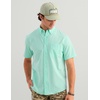 image:imageHUK Mens Kona Solid Short Sleeve Fishing Button Down ShirtCaicos