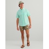 image:imageHUK Mens Kona Solid Short Sleeve Fishing Button Down ShirtCaicos