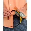 image:imageHUK Mens Kona Solid Short Sleeve Fishing Button Down ShirtCoral Reef