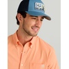 image:imageHUK Mens Kona Solid Short Sleeve Fishing Button Down ShirtCoral Reef