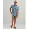 image:imageHUK Mens Kona Solid Short Sleeve Fishing Button Down ShirtStormy Blue