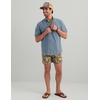 image:imageHUK Mens Kona Solid Short Sleeve Fishing Button Down ShirtStormy Blue