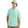 image:imageHUK Mens Kona Solid Short Sleeve Fishing Button Down ShirtCaicos