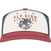 image:imageHUK Mens Live Free Hat High Crown 5 Panel Cap Front and Side Art Adjustable Buckle Recycled BrimBlue Shadow