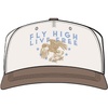 image:imageHUK Mens Live Free Hat High Crown 5 Panel Cap Front and Side Art Adjustable Buckle Recycled BrimEgret