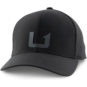 image:imageHUK Mens Barb U 110 Performance Hat Fishing Golf Running Cap Stretch Fit 6 Panel Snapback Sweatband Recycled BrimBlack