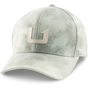 image:imageHUK Mens Barb U 110 Performance Hat Fishing Golf Running Cap Stretch Fit 6 Panel Snapback Sweatband Recycled BrimSeagrass