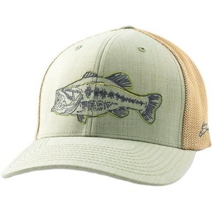 image:imageHUK Mens Standard Trucker AntiGlare Snapback Fishing HatKc Embroidered  Seagrass