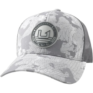 image:imageHUK Mens Trucker Hat AntiGlare Snapback Fishing Hat for MenKc Printed Circle Patch  Sharkskin
